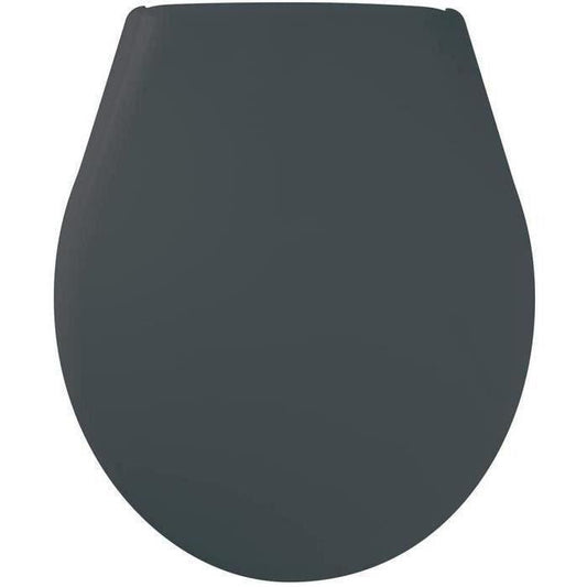 Abattant WC Marina Gris - Polypropylene - Gelco - Déclipsable - Fixation universelle - Paloma Tech