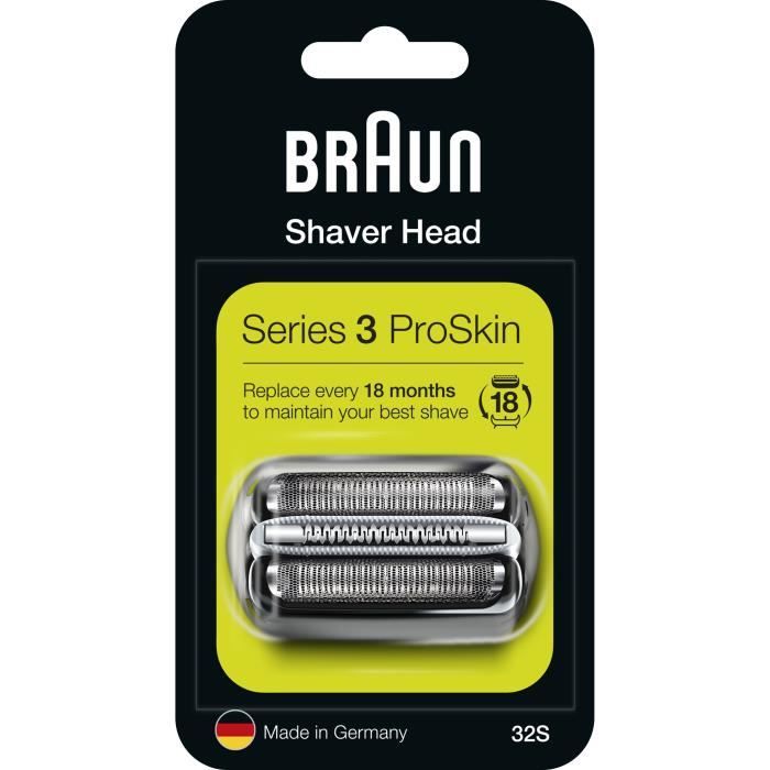 Accessoire rasage Braun Cassette RASOIR 32S Série 3 - Paloma Tech