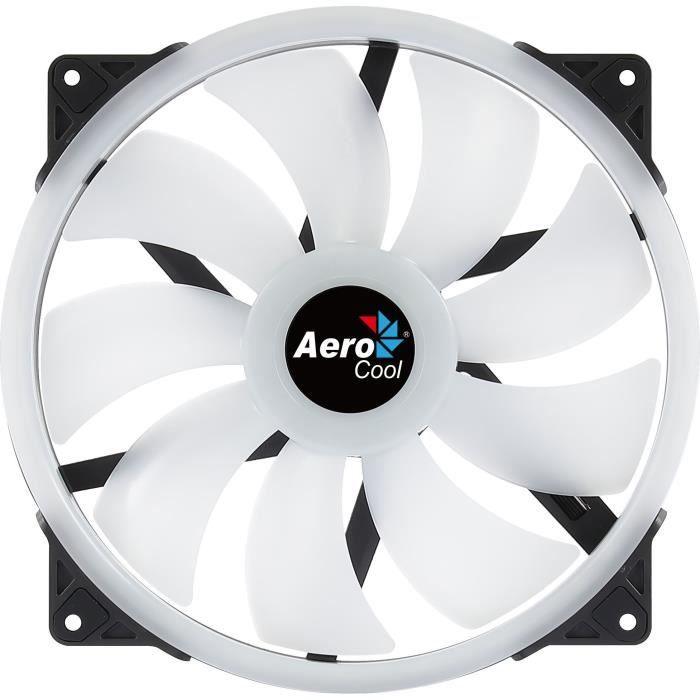 AEROCOOL - Duo 20 ARGB 6pins - Ventilateur 200mm pour boitier - Paloma Tech