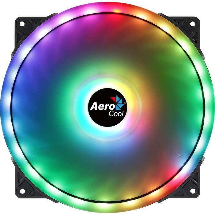 AEROCOOL - Duo 20 ARGB 6pins - Ventilateur 200mm pour boitier - Paloma Tech