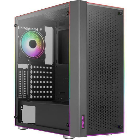 AEROCOOL - Skribble G V1 Noir - Boitier sans alimentation - Moyen tour - Format ATX - Paloma Tech