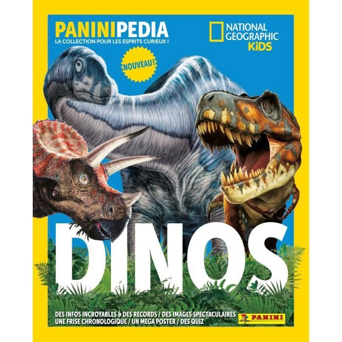 Album pour cartes a collectionner - PANINI - DINOS NATIONAL GEOGRAPHIC KIDS - PANINIPEDIA