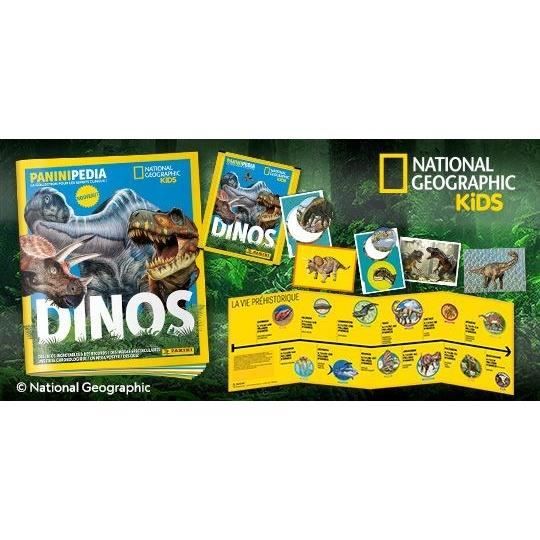 Album pour cartes a collectionner - PANINI - DINOS NATIONAL GEOGRAPHIC KIDS - PANINIPEDIA