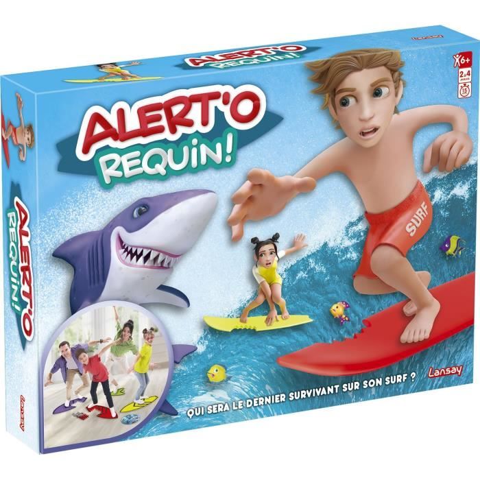 Alert’O Requin! Jeu de société - Jeu d’ambiance - Des 5 ans - 2 a 4 joueurs - Lansay