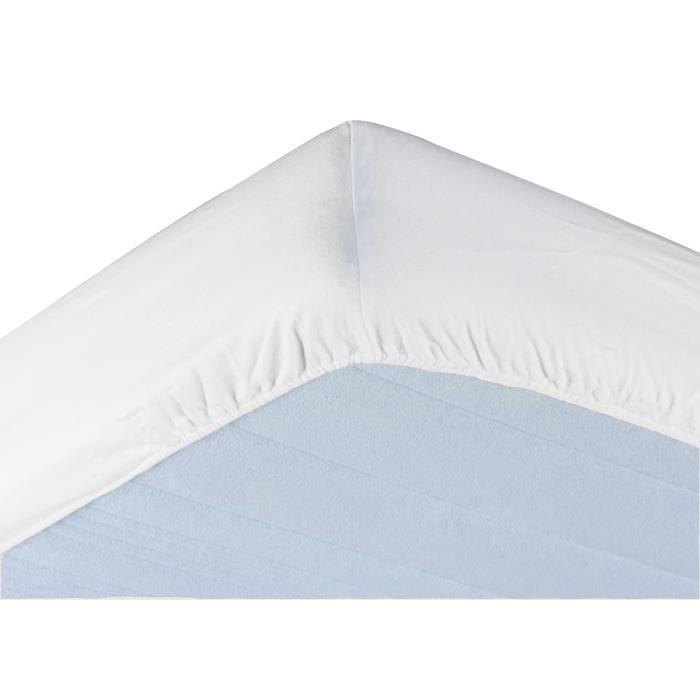 Alese forme housse imperméable Transalese éponge 100% coton - 120 x 190 cm - Blanc - Paloma Tech