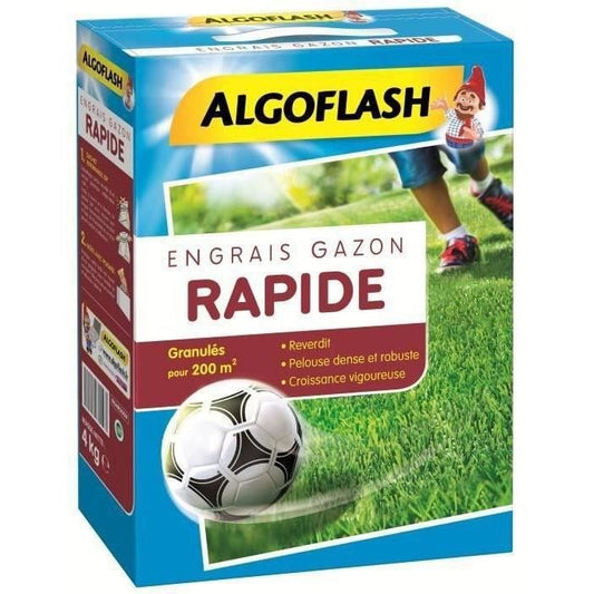 ALGOFLASH Engrais Gazon Action Rapide - 4kg - Paloma Tech