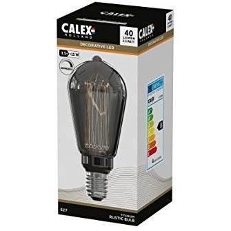 Ampoule LED E27 - CALEX - GLASSFIBER RUSTIC ST64 - 3,5 W - 40 lm - 2000 K - Intensité variable - Titanium