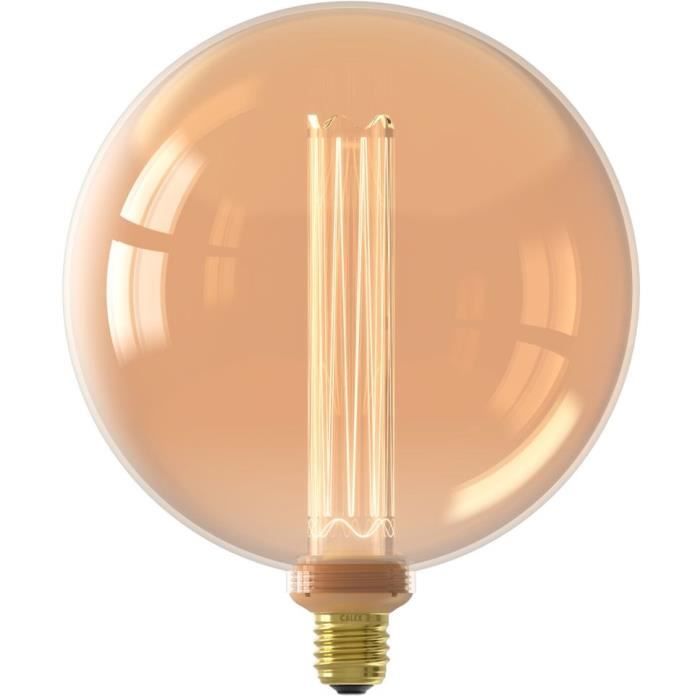 Ampoule LED E27 - CALEX - Royal Kalmar - Filament - 3,5 W - 150 lm - 1800 K - Intensité variable - Or blanc chaud