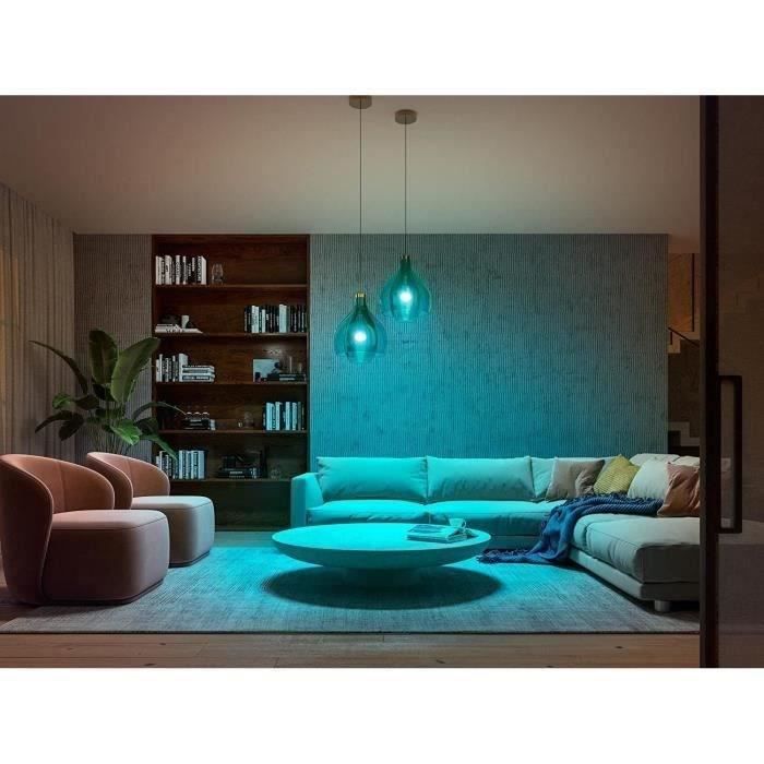 Ampoules connectées Philips Hue pack de 2 ampoules White & Color Ambiance standard E27 75W