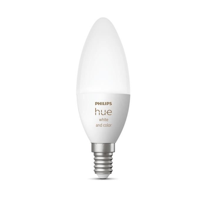 Ampoules connectées Philips Hue White and color flamme E14