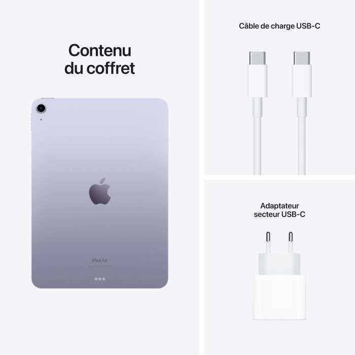 Apple - iPad Air (2022) - 10,9 - WiFi - 256 Go - Mauve