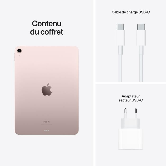 Apple - iPad Air (2022) - 10,9 - WiFi - 64 Go - Rose