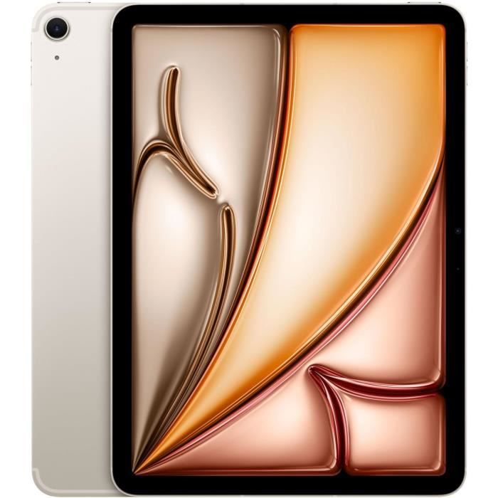 Apple - iPad Air (2024) - 11 - WiFi + Cellulaire - 256 Go - Lumiere Stellaire