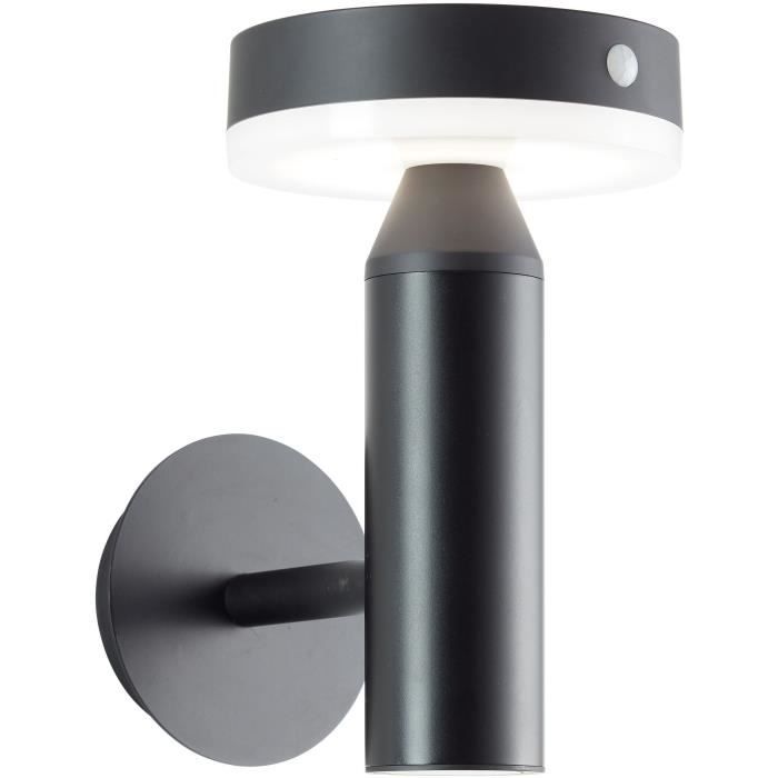 Applique extérieure - BRILLIANT - MAGUA - LED et solaire - Métal et plastique - 3,7 W - Noir - Paloma Tech