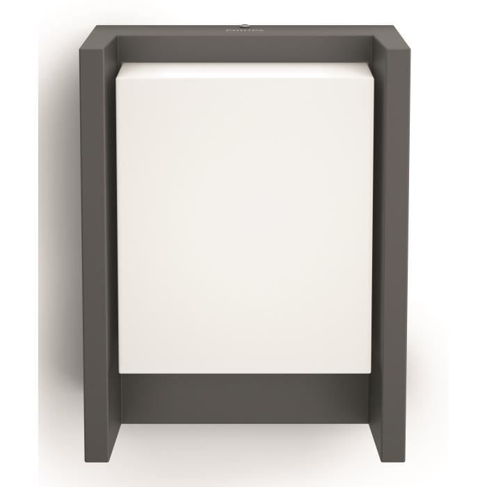 Applique extérieure LED Philips Arbour - Anthracite - 600 lm - 6W - IP44 - Paloma Tech