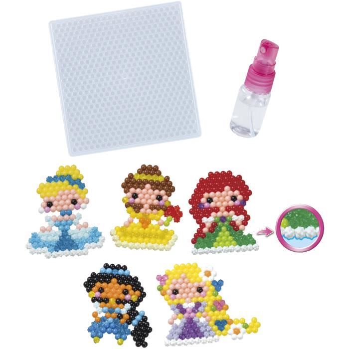 Aquabeads - EPOCH - Coffret Princesses Disney - Plus de 800 perles étoiles multicolores