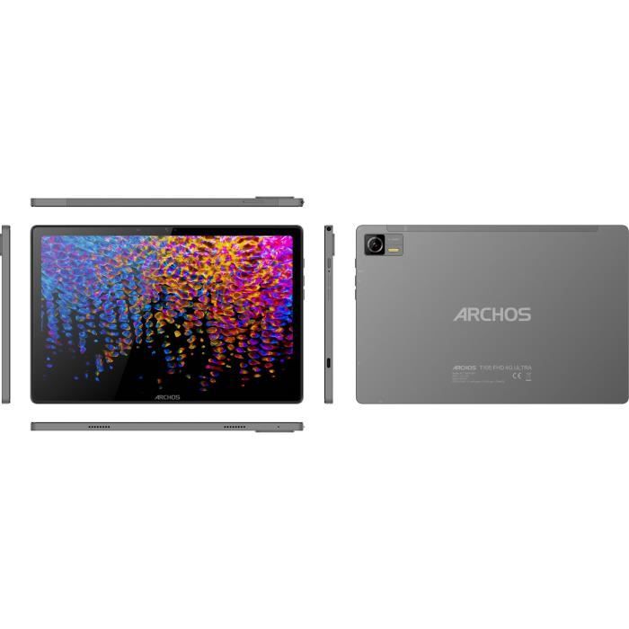 ARCHOS - T105 FHD 4G Ultra 4 + 128 - Ecran FHD 10,5 - Android 14 - RAM 4Go - Stockage 128 Go - Gris