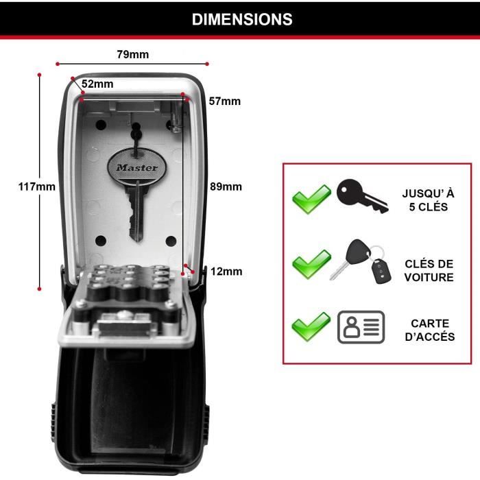 Armoire de sécurité Masterlock Boîte a clés 5423EURD Format L