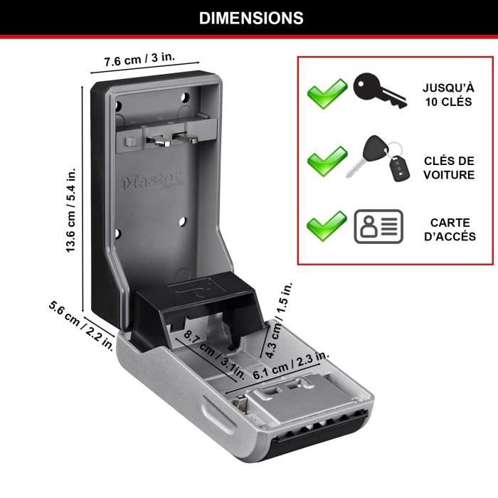 Armoire de sécurité Masterlock Boîte a clés 5481EURD Format L