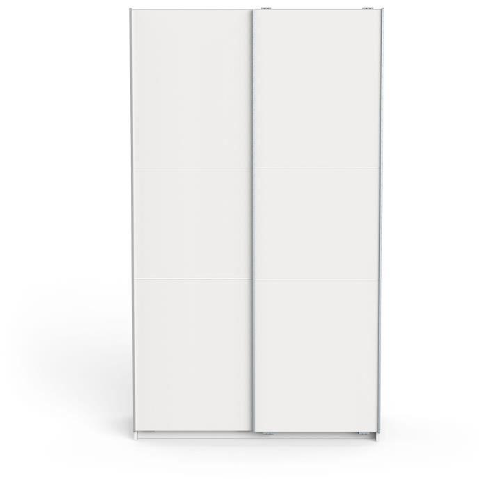 Armoire GHOST - Décor blanc mat - 2 Portes coulissantes - L.116,5 x P. 59,9 x H. 203 cm - DEMEYERE - Paloma Tech