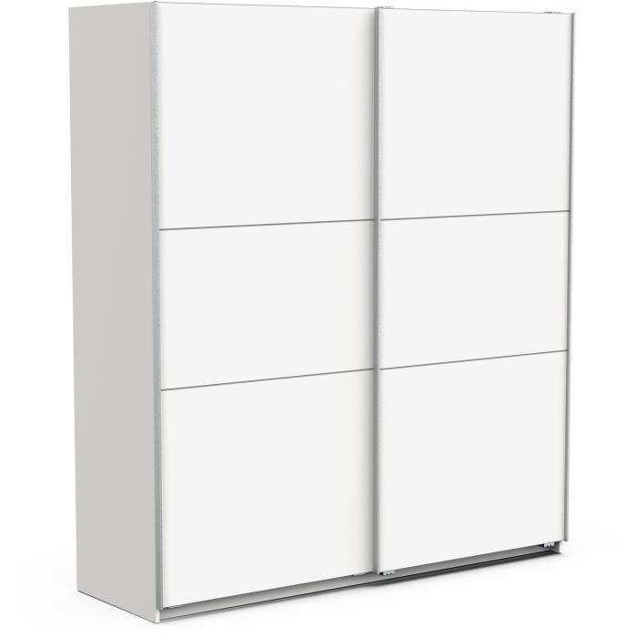 Armoire GHOST - Décor blanc mat - 2 Portes coulissantes - L,178,1 x P.59,9 x H.203 cm - DEMEYERE - Paloma Tech