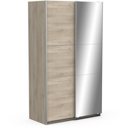 Armoire GHOST - Décor chene kronberg - 2 Portes coulissntes + miroir - L.116,5 x P.59,8 x H.203 cm - DEMEYERE - Paloma Tech