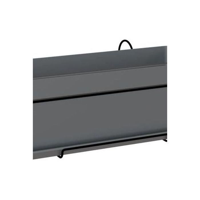 ARTEVASI - Kit Jardiniere capri 50cm v2 anthracite 50,2 x 28,5 x h20,7 cm - 1,54l - Paloma Tech