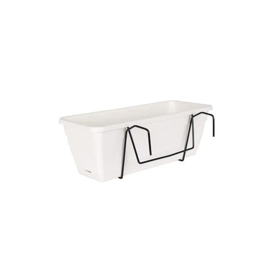 ARTEVASI Kit Jardiniere Venezia avec réserve d'eau - 10 L - 49 x 19,5 x 16,6 cm - Blanc - Paloma Tech