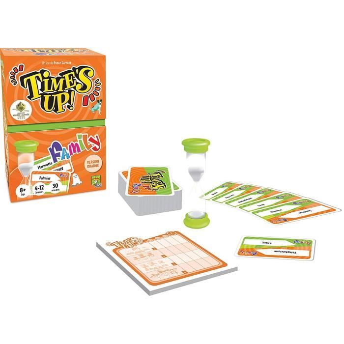 Asmodée - Repos Production - Time’s Up!: Family - Version Orange - Jeu de société - a partir de 8 ans - 4 a 12