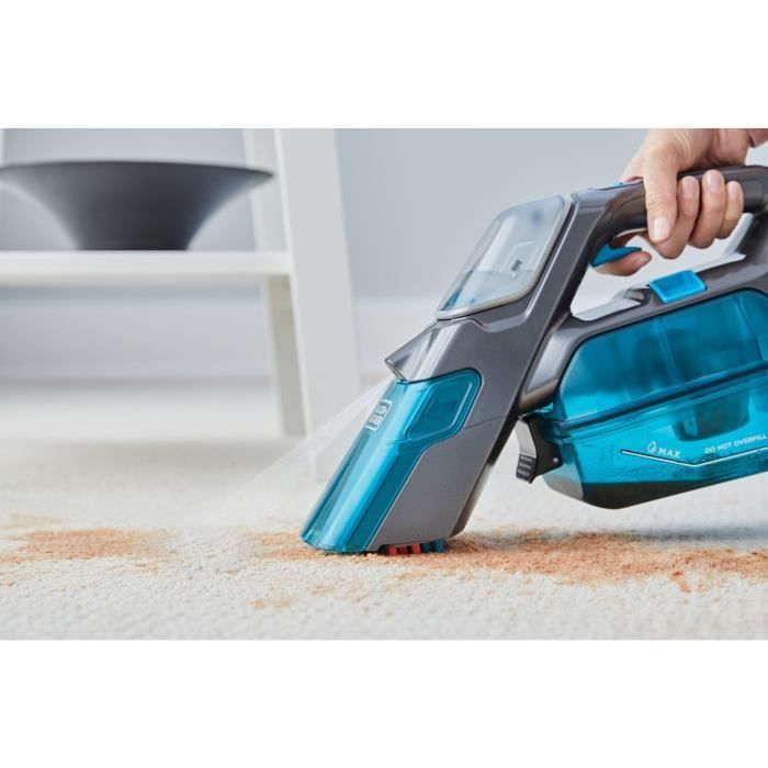 Aspirateur a main 2 en 1 Spillbuster - BLACK + DECKER BHSB315J-QW - 12V 1.5 Ah - Brosse manuelle - bleu