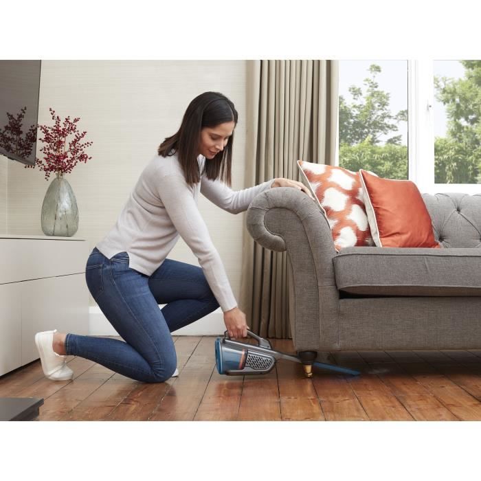 Aspirateur a main BLACK + DECKER BHHV320B-QW Dustbuster Lithium 12V - 2 vitesses - Autonomie 25min - Bleu