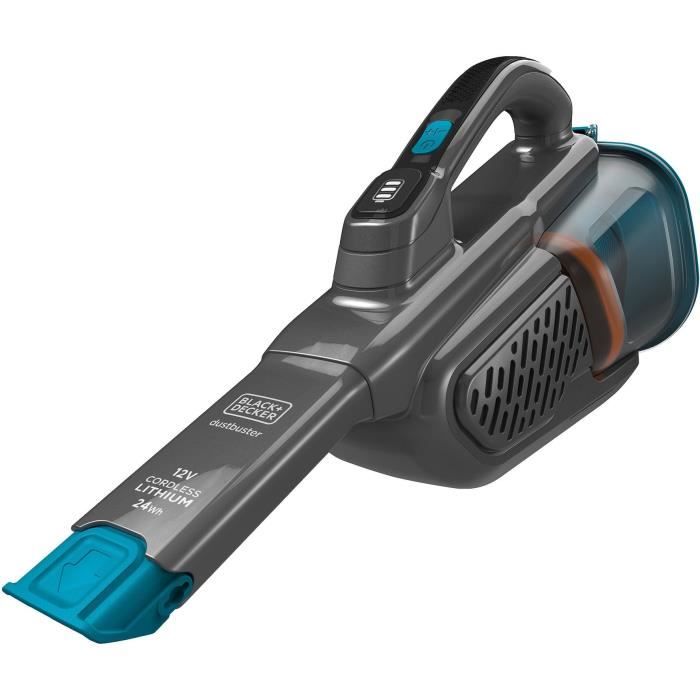 Aspirateur a main BLACK + DECKER BHHV320B-QW Dustbuster Lithium 12V - 2 vitesses - Autonomie 25min - Bleu