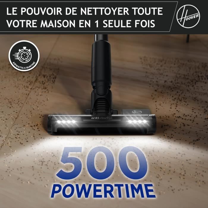 Aspirateur Balai sans Fil - HOOVER HF201P - Ultra-léger Puissant 50AW Turbobrosse Spécial Animaux Technologie Ultra