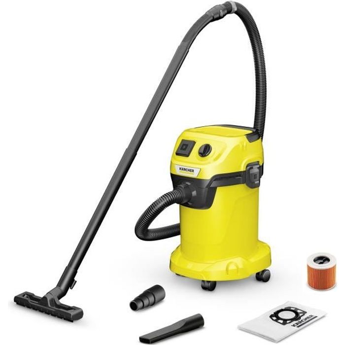 Aspirateur eau et poussiere KARCHER WD 3 P V-19/4/20 - Cuve polypropylene 19 L - 1000W