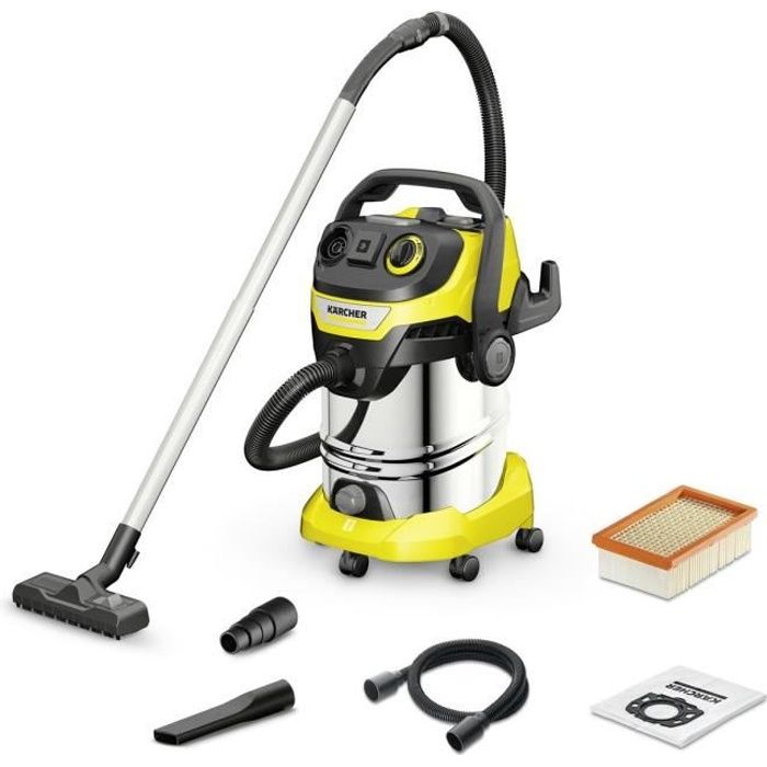 Aspirateur eau et poussiere KARCHER WD 6 P S V-30/6/22/T - Cuve inox 30 L - 1300W