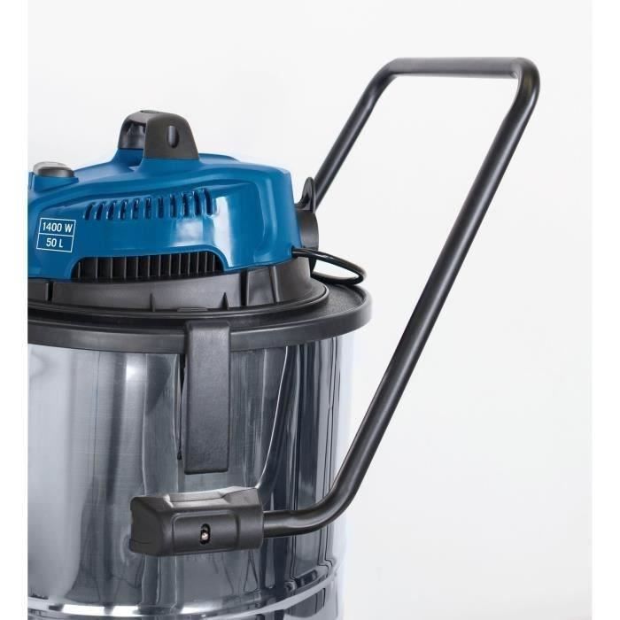 Aspirateur eau et poussiere Scheppach - ASP50-ES - Cuve inox 50L - 1400W