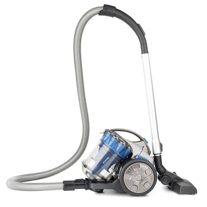 Aspirateur multicyclonique sans sac HKoeNIG Compact and pet + Régulateur de puissance - Classe