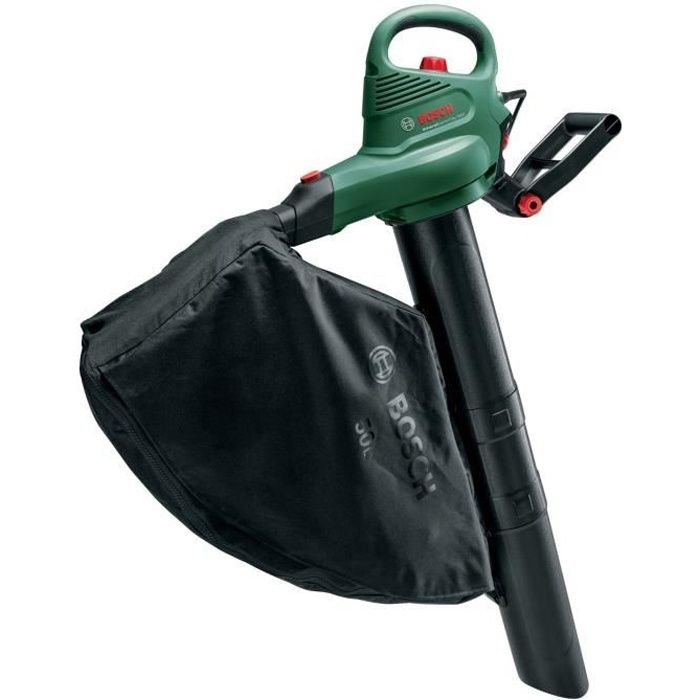 Aspirateur souffleur broyeur BOSCH UniversalGardenTidy 3000 avec sac de collecte vert