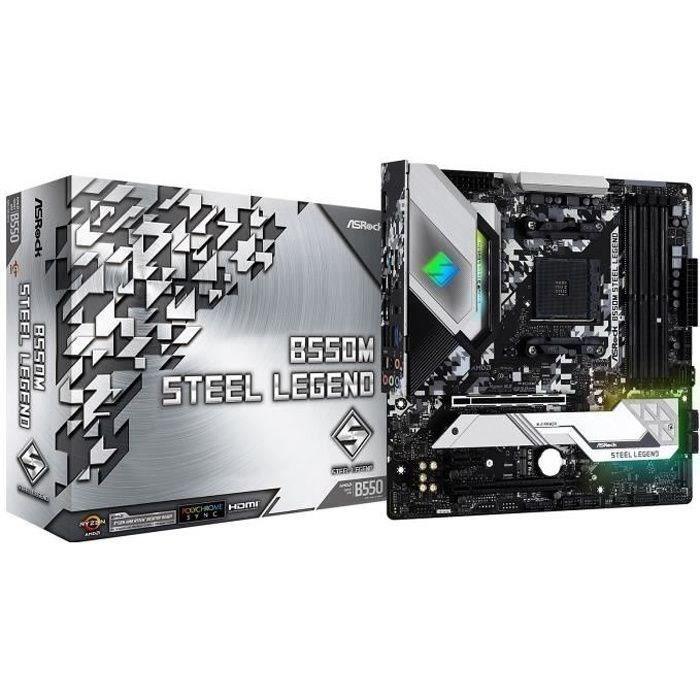 ASROCK Carte mere B550M Steel Legend - Paloma Tech