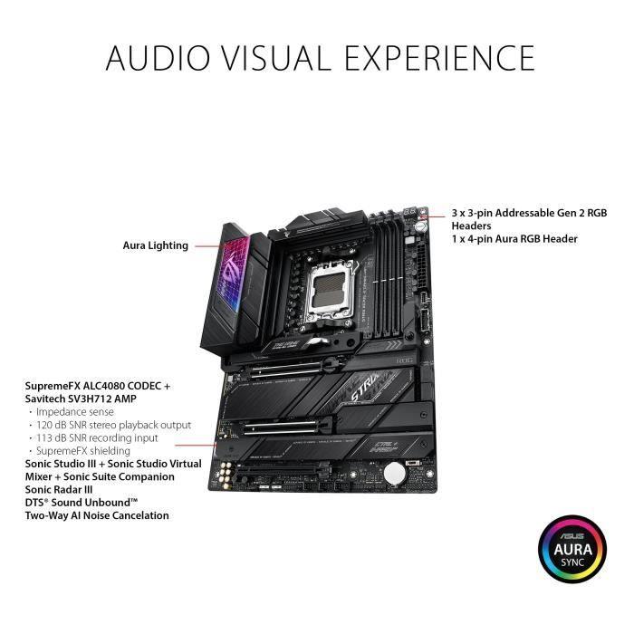 ASUS ROG STRIX X670E-E GAMING WIFI Carte mere Socket AM5 AMD X670 - Paloma Tech