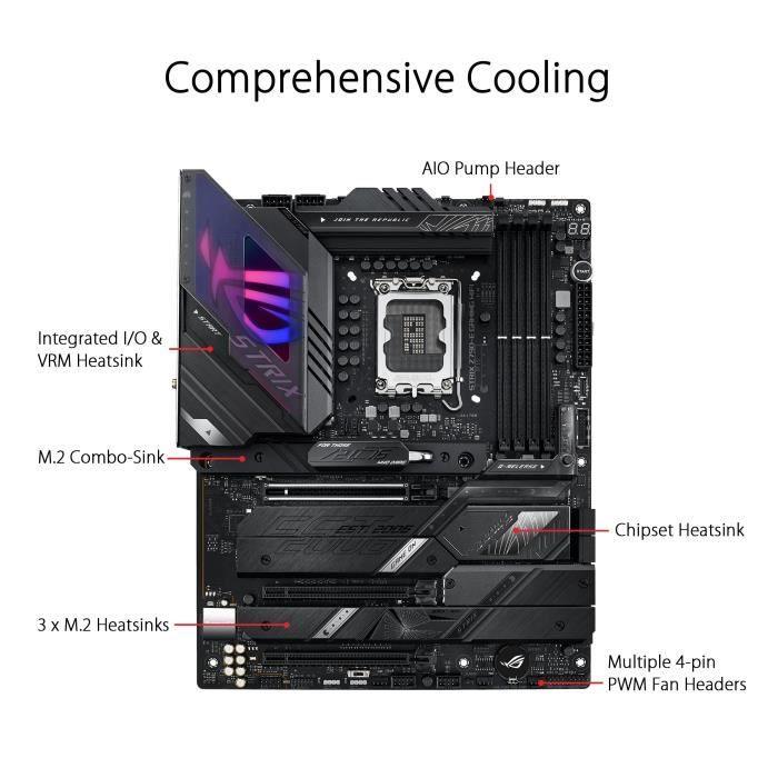 ASUS ROG STRIX Z790-E GAMING WIFI Carte mere - LGA1700 Intel Z790 - Paloma Tech