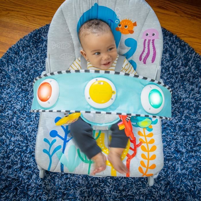 BABY EINSTEIN Transat évolutif Octopus (utilisable jusqu’a 30 mois) - Ocean Explorer Position fixe ou a bascule