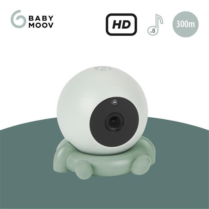 Babymoov Caméra Additionnelle HD Babyphone vidéo YOO Go + - Batterie Rechargeable Longue Autonomie - Socle Caméra inclus