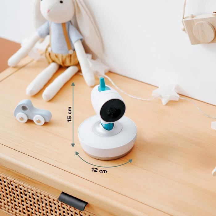 Babymoov Caméra Additionnelle Motorisée Orientable a 360° pour Babyphone Vidéo Yoo Moov