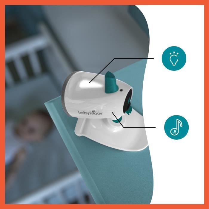 Babymoov Caméra Additionnelle orientable pour Babyphone Vidéo Yoo-Feel