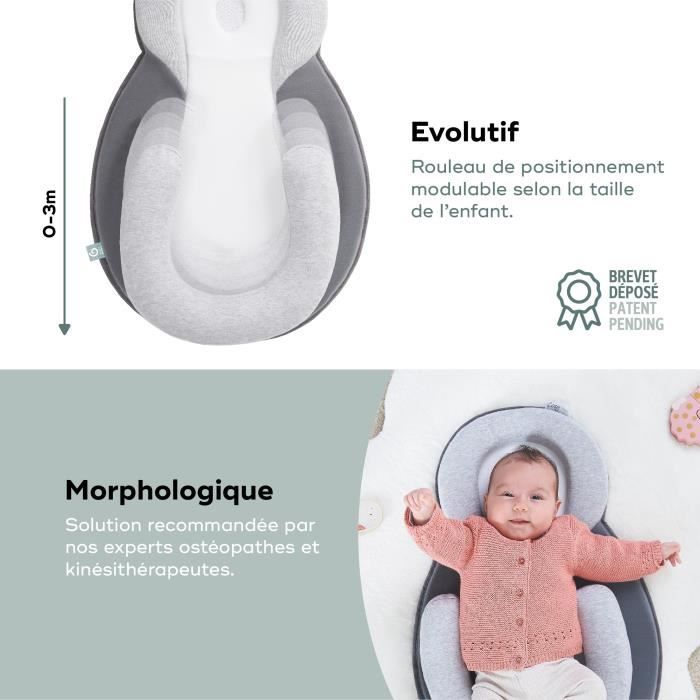 Babymoov Cosydream Original Smokey Support Morphologique Réducteur Nouveau-Né - 3 mois