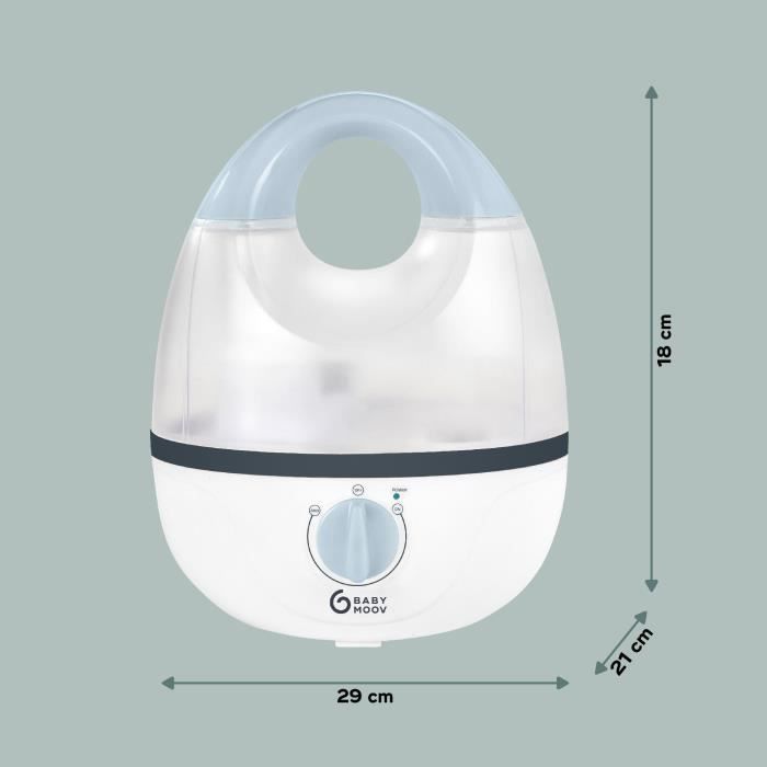 BABYMOOV Hygro - Humidificateur d’air chambre bébé - Silencieux - Vapeur froide