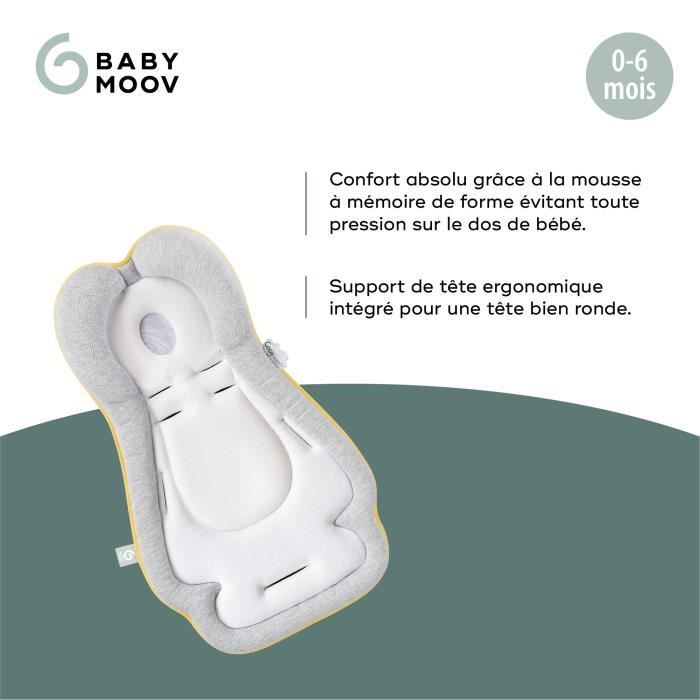 Babymoov Réducteur Nouveau-né Universel Cosymorpho Tissu Respirant De a 6 mois Fresh Smokey