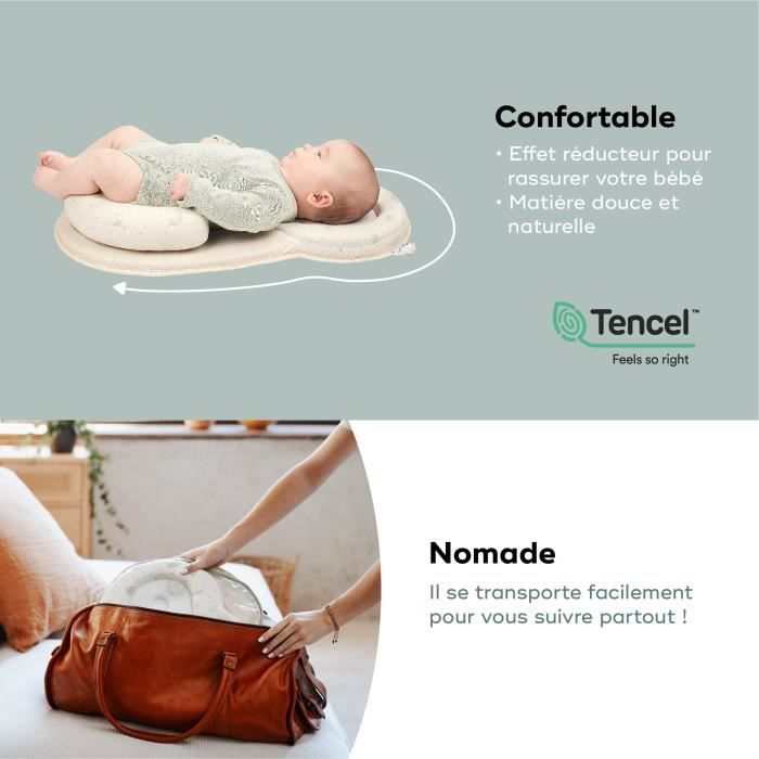 BABYMOOV Réducteur pour nouveau-né Cosydream support morphologique tissu thermo-régulant fresh écru