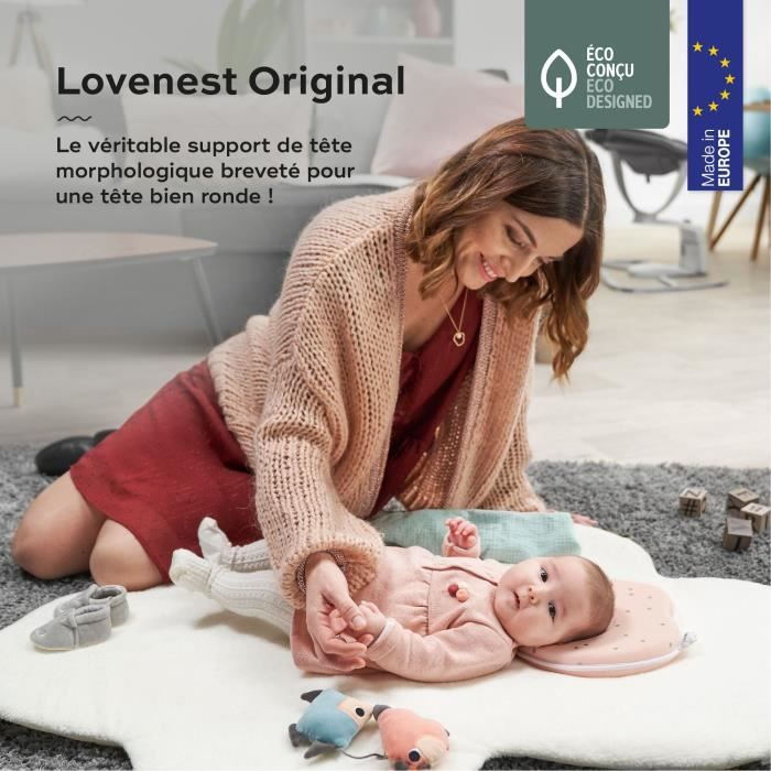 Babymoov Support de tete ergonomique Lovenest Original Pinky